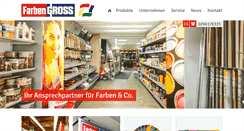 Desktop Screenshot of farbengross.de